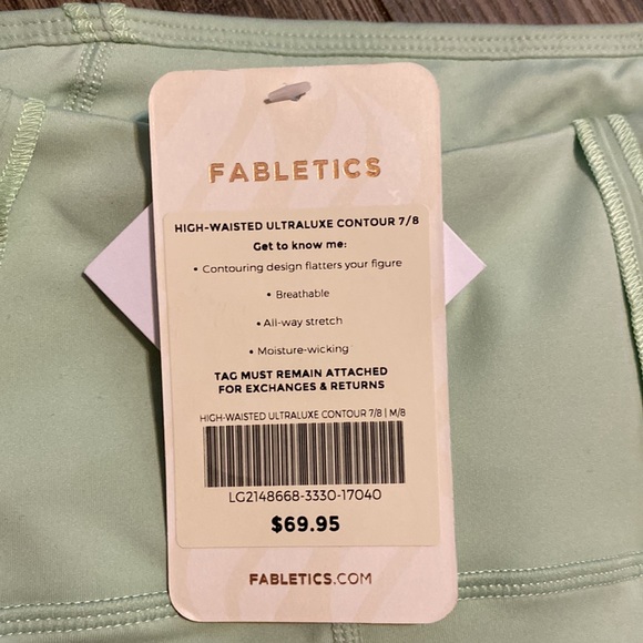 Fabletics medium green leggings - Picture 3 of 4